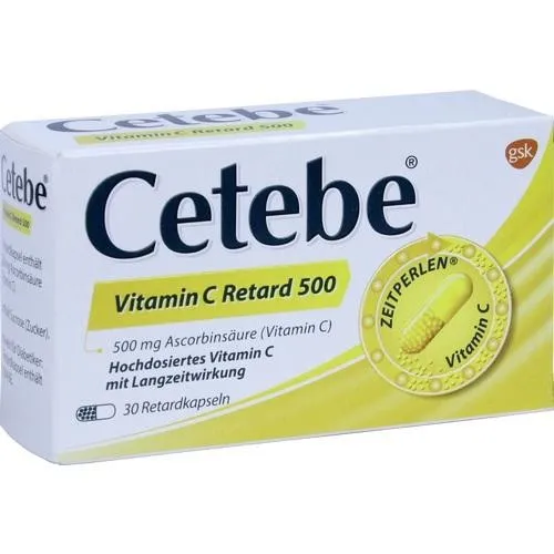 CETEBE VITAMINA C 500MG RETARD 30 CAPSULE