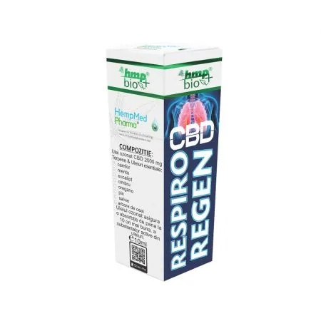 Ulei ozonat cu CBD Respiro Regen, 10 ml, HempMed Pharma