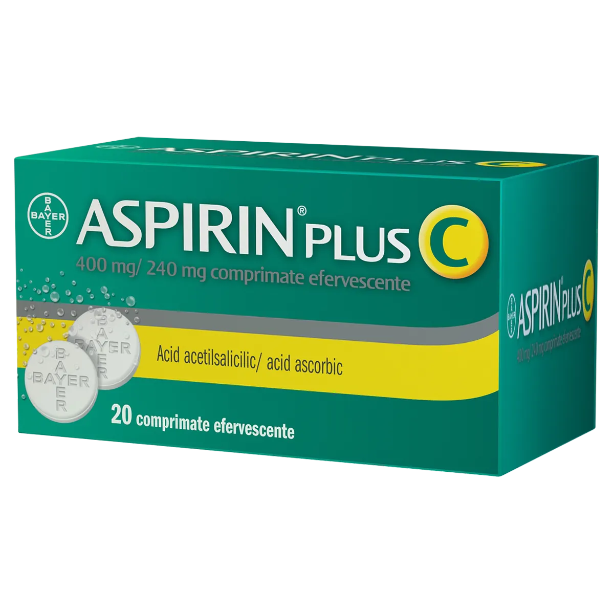 Aspirin Plus C 400mg x 20cp.eff
