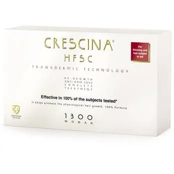 Tratament pentru par HFSC Transdermic 1300 Woman Crescina, 10+10 fiole, Labo