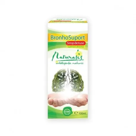 Naturalis Bronhosuport, 100 ml, sirop ameliorare tuse