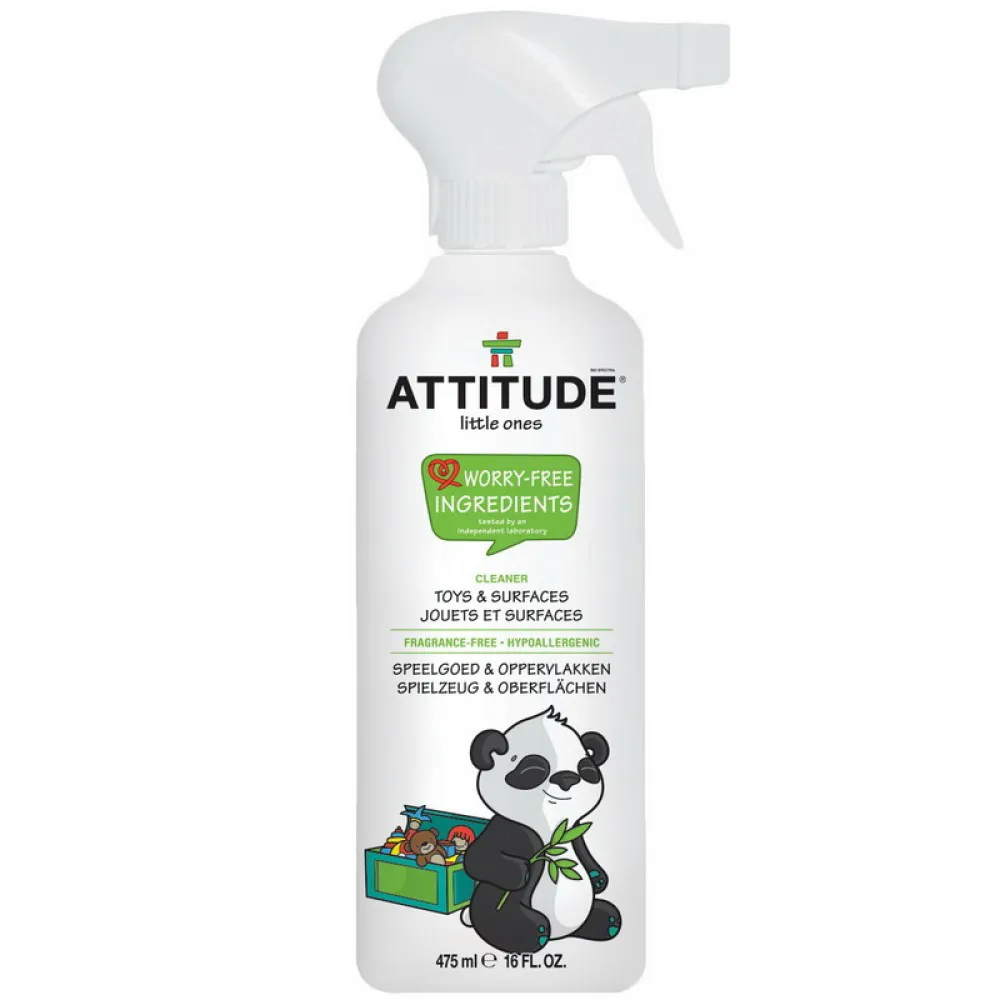 Solutie de curatat jucarii si suprafete, fara miros (800 ml), Attitude