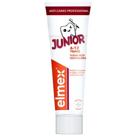 Pasta de dinti  Anti-Caries Professional Junior 6-12 ani75 ml, Elmex