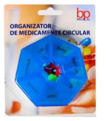Organizator medicamente circular