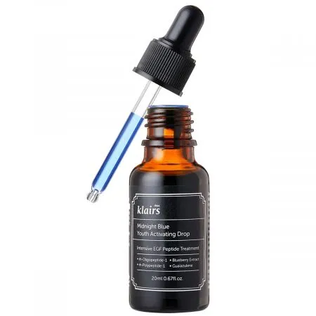 Ser anti-imbatranire Midnight Blue Youth Activating Drop, 20 ml, Klairs