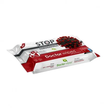 Dr. Wipes Servetele umede STOP CORONAVIRUS, 36 bucati