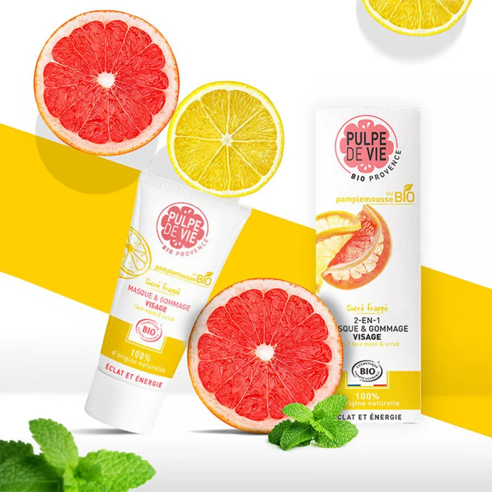 Masca & gomaj facial Sucre Frappe (75 ml), Pulpe de Vie