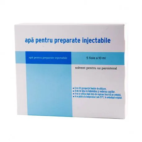 Apa pentru preparate injectabile 5fiolex10ml solv. pt. uz parenteral