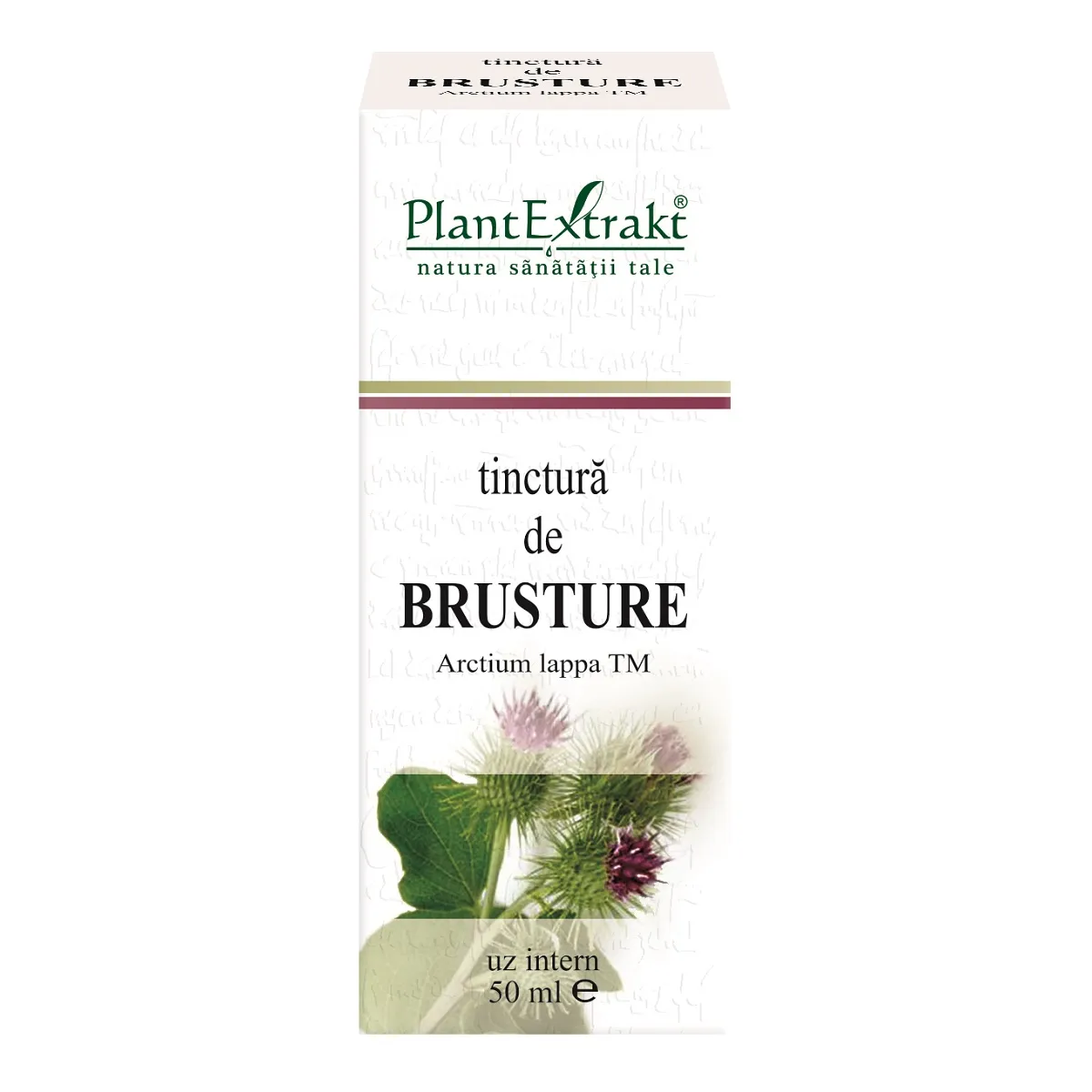 Tinctura de brusture, 50 ml, Plantextrakt