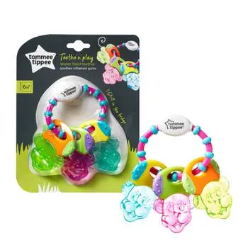 Inel gingival umplut cu apa Diverse modele 6 luni+, 1 bucata, Tommee Tippee