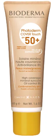 Fluid Photoderm Cover Touch SPF 50+ nuanta deschisa, 40 g, Bioderma
