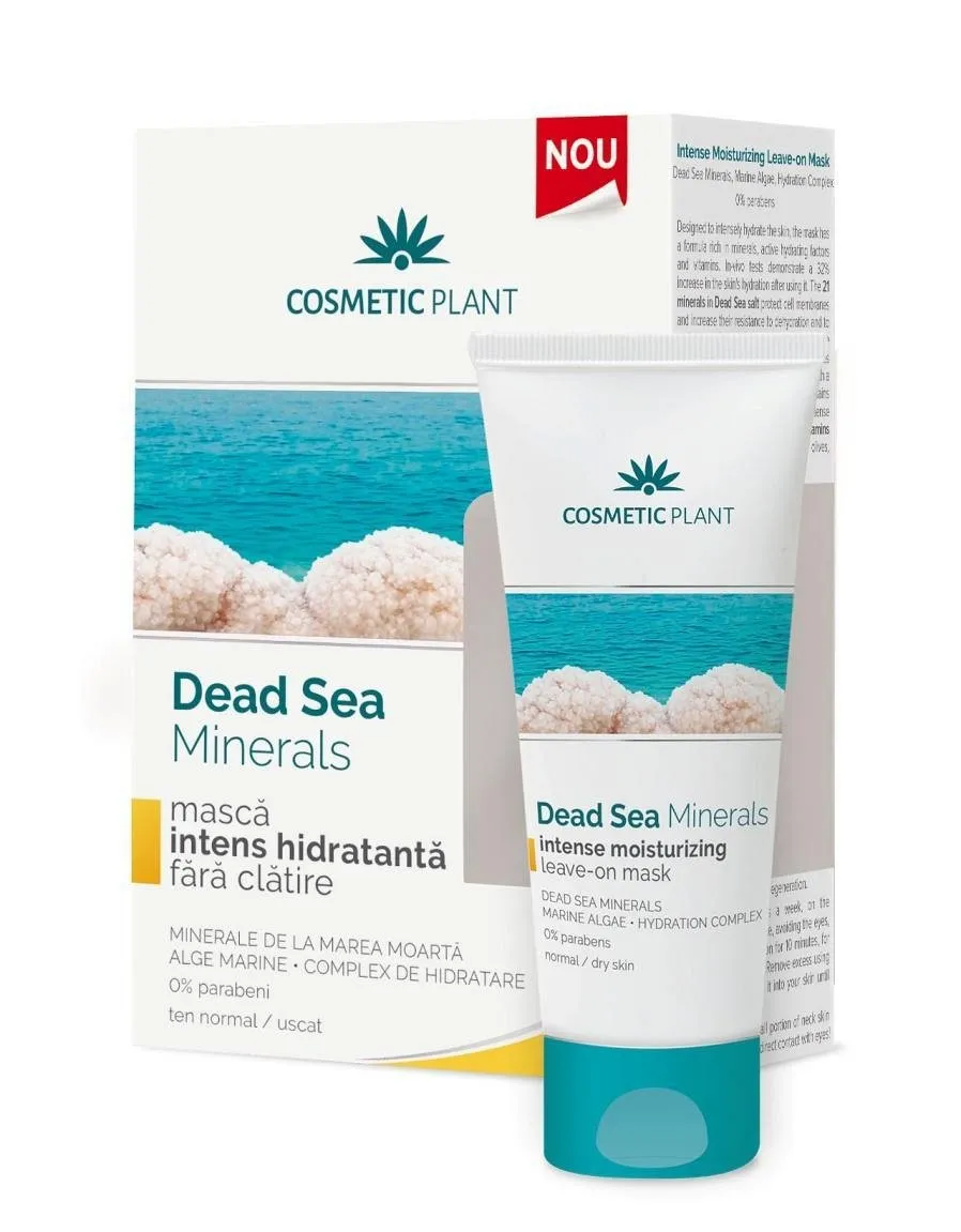 Masca intens hidratanta fara clatire Dead Sea Minerals, 50 ml, Cosmetic Plant