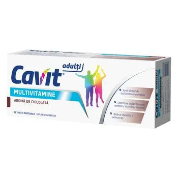 Cavit multivitamine cu ciocolata, 20 tablete, Biofarm