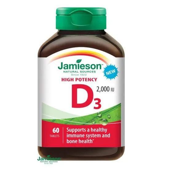 JAMIESON VITAMINA D3 2000UI X 60 TABLETE 9201