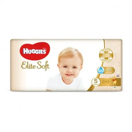 Huggies Scutece Elite Soft Mega Nr.5, 12-22kg, 56 bucati