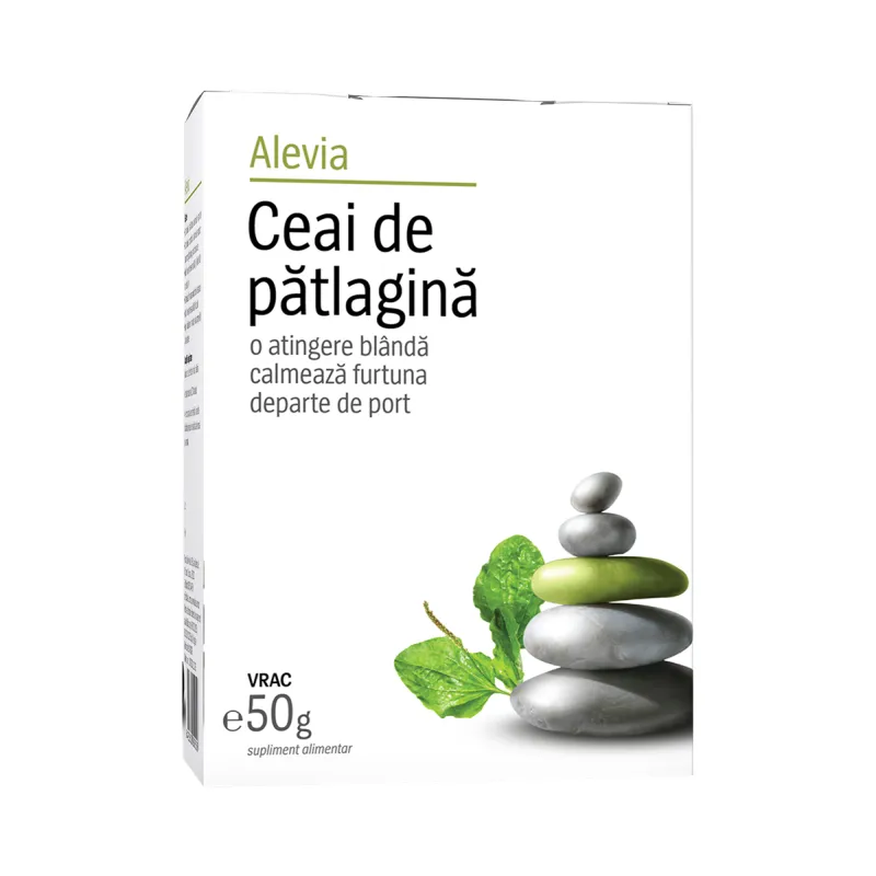 Ceai de patlagina, 50 g, Alevia