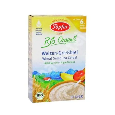Topfer Cereale cu Gris de Grau Mere si Banane