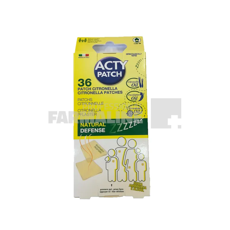 ActyPatch plasturi impotriva tantarilor 6 bucati/folie  - 6 folii