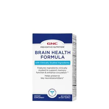 Formula pentru sanatatea creierului si sistemului nervos Preventive Nutrition Brain Health, 60 tablete, GNC