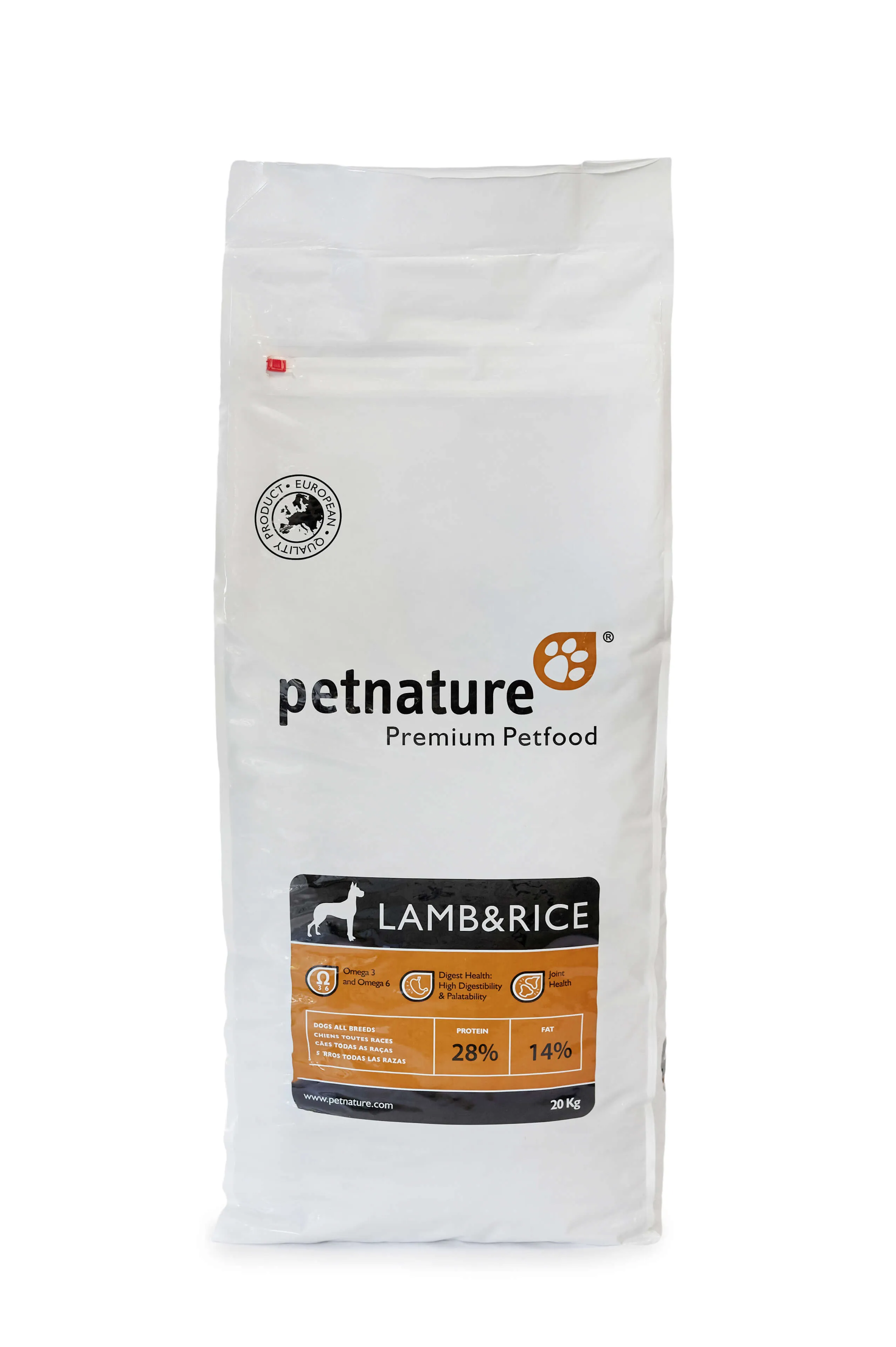 Petnature Lamb & Rice - Hrana uscata premium - 20kg