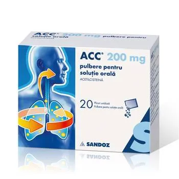 ACC 200 pulbere, 20 plicuri, Sandoz