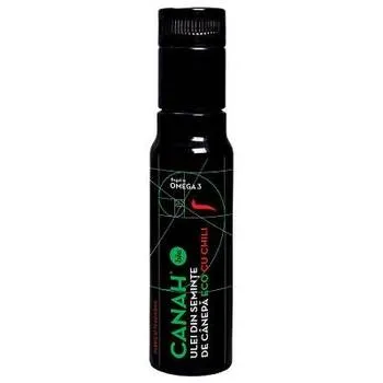 Ulei din seminte de canepa cu chili ECO, 100ml, Canah