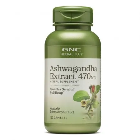 Ashwagandha 470 mg, 100 capsule, GNC