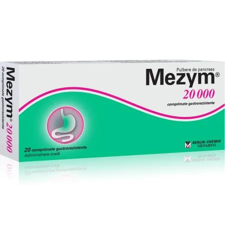 Mezym 20000, 20 comprimate, Berlin-Chemie Ag