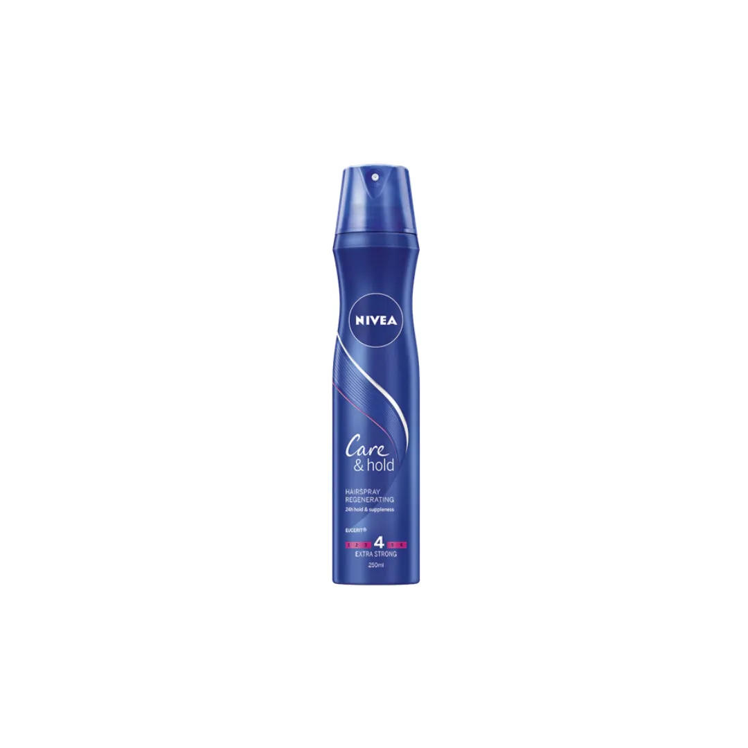 Fixativ Nivea Care&Hold pentru fixare puternica, 250 ml