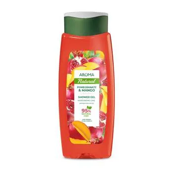 Gel de dus cu rodie si mango Natural, 400ml, Aroma