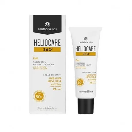 Cantabria Heliocare 360 Gel protectie solara cu textura lejera SPF50+, 50ml