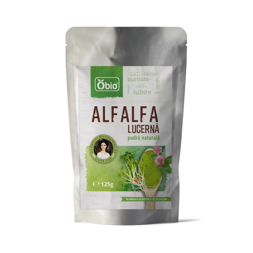 Alfalfa (lucerna) pulbere (125 grame)