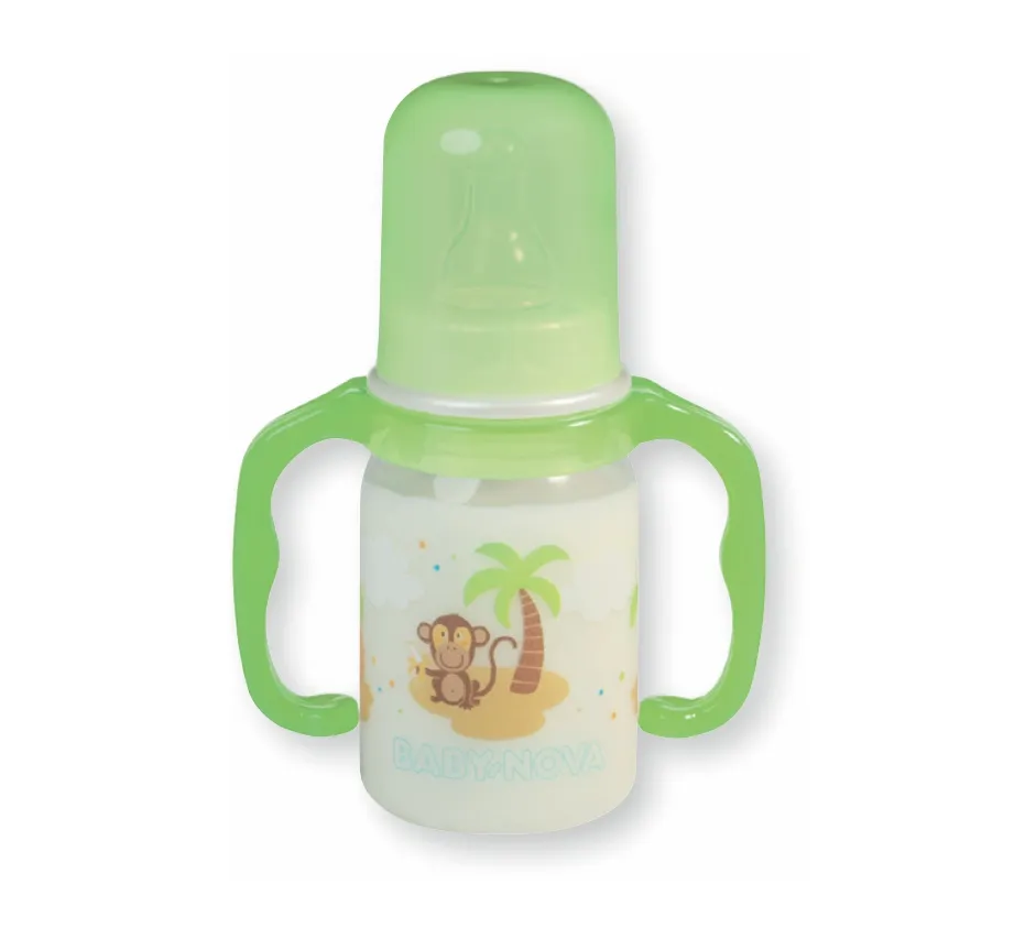 Baby Nova 46003 Biberon PP Cu Manere 125ml - Verde