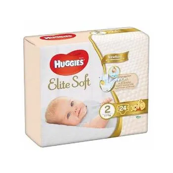 Scutece Elite Soft Nr.2 4-6kg, 24 bucati, Huggies