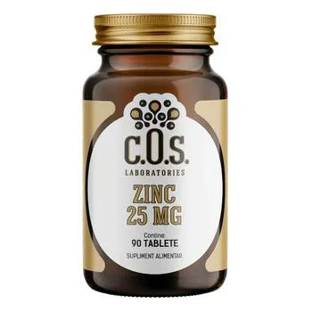 Zinc 25mg, 90 tablete, COS Laboratories