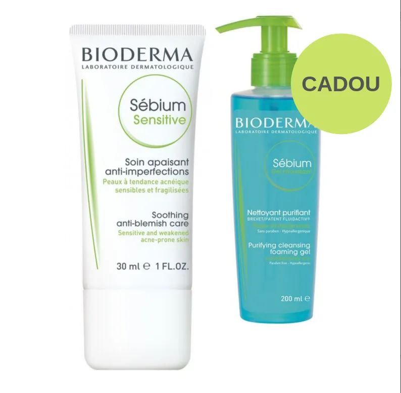 BIODERMA SEBIUM SENSITIVE 30ML+GEL SPUMANT 200ML CADOU