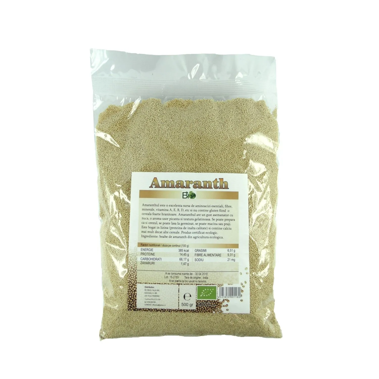 Amaranth Eco 500g, Deco Italia