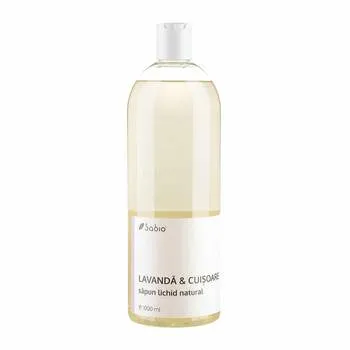 Sapun lichid natural cu lavanda si cuisoare, 1000ml, Sabio