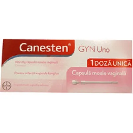 Canesten Gyn Uno 500mg ,1cpsula moale vaginala