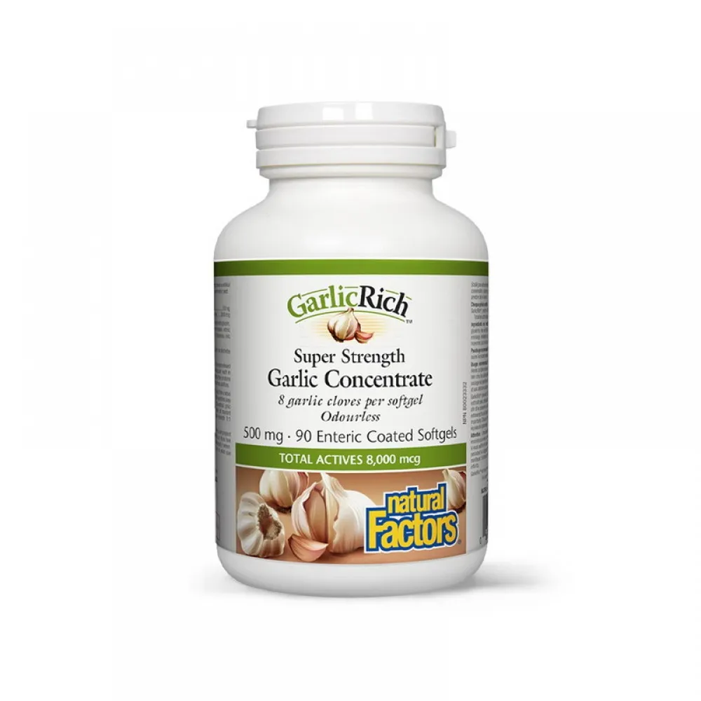 Usturoi dezodorizat 500 mg (90 capsule), Natural Factors