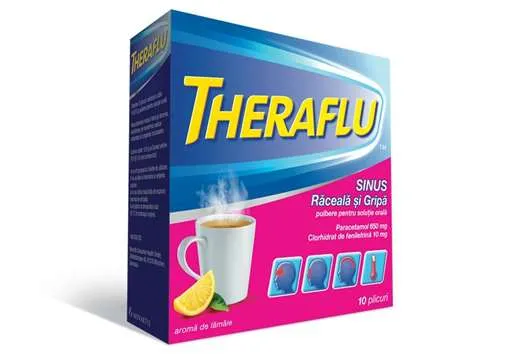 Theraflu Sinus raceala si gripa ,10 plicuri