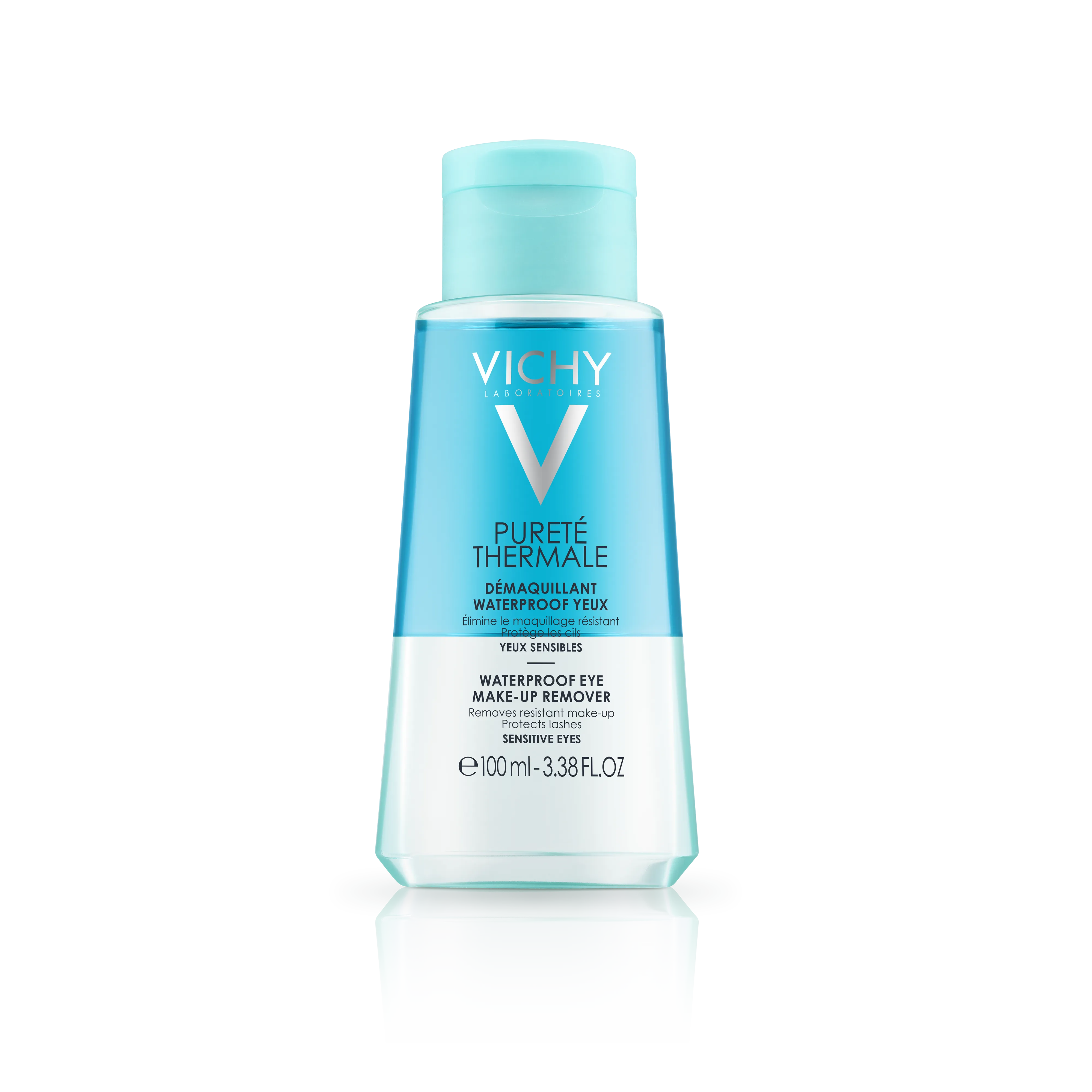 VICHY Purete Thermale Demachiant waterproof pentru ochi sensibili, 100 ml