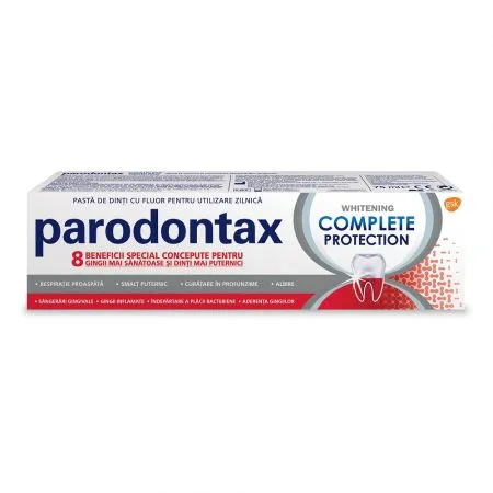 Pasta de dinti Complete Protection Whitening Parodontax, 75 ml, Gsk