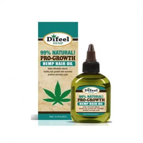 Difeel Hemp ulei pentru cresterea parului cu ulei de canepa, 75ml