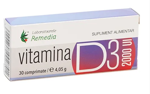 Vitamina D3 2000UI x 30cp (Remedia)