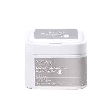 Masca tip servetel Niacinamide Vitamin C Brightening, 30 bucati, Mary and May