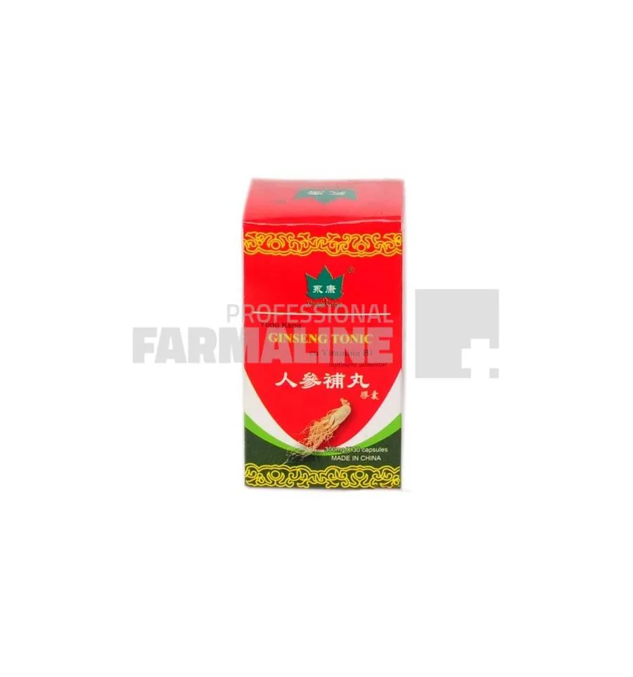 Ginseng Tonic cu vitamina B1 30 capsule