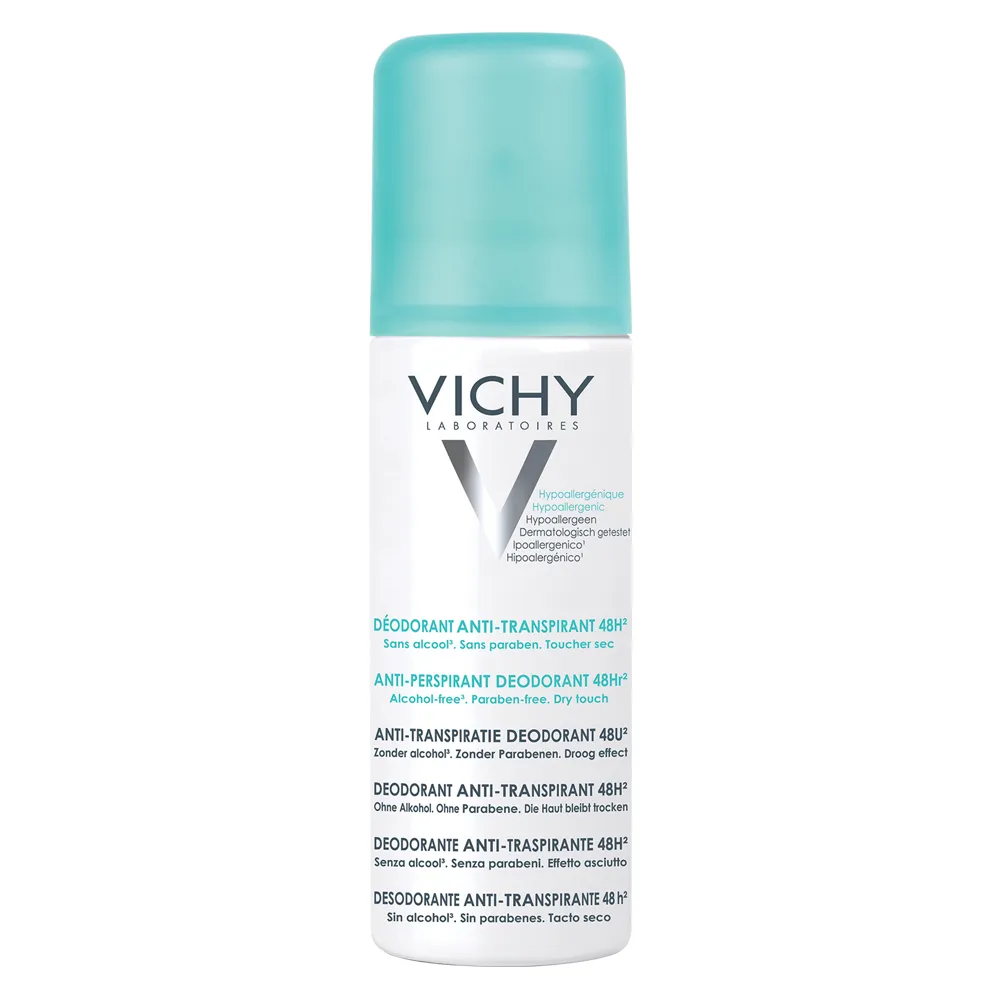 VICHY Deo Deodorant spray Antiperspirant fără alcool, eficacitate 48h, 125ml