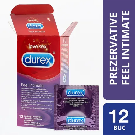 DUREX Prezervative Feel Thin, 12 bucati