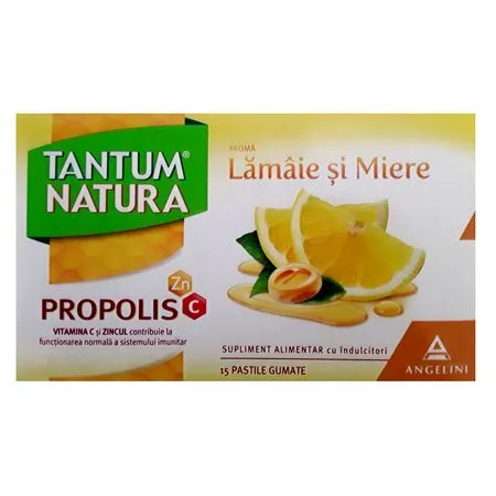 TANTUM NATURA LAMAIE SI MIERE* 15 pastile gumate